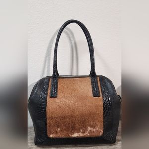 Brahmin Leather and Cowhide Purse